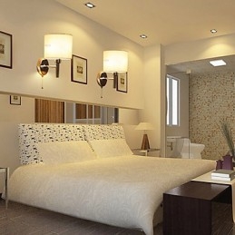 Stilig Vegglampe I Metall Og Stoff Med 1 Lyskilde I Hvit Sylinder