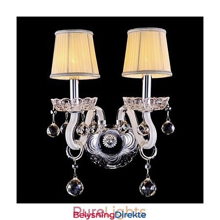 Krystall Mini Vegglampe Stearinlys Vegglamper Moderne Samtids Glass