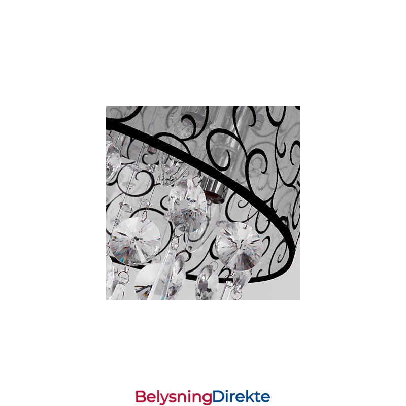 Moderne Samtidskunst Tromme Krystall Galvanisert Metall Innfelt