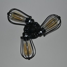 Mini-Vegglampe I Rustikt Metall I Hyttestil