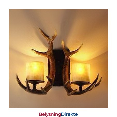 Vegglampe Med 2 Lys I Gevir-Stil