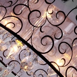 Moderne Samtidskunst Tromme Krystall Galvanisert Metall Innfelt