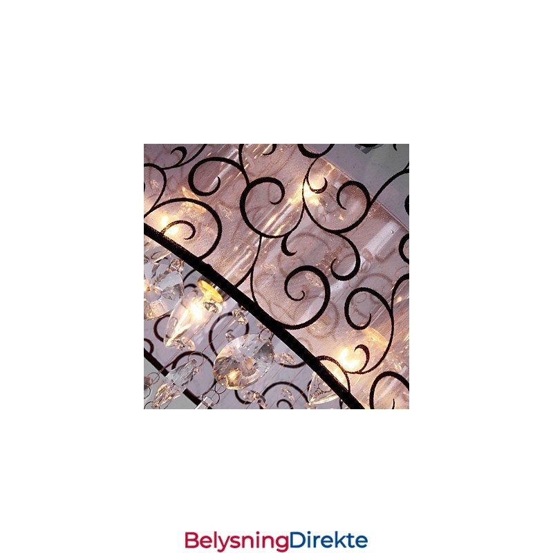 Moderne Samtidskunst Tromme Krystall Galvanisert Metall Innfelt