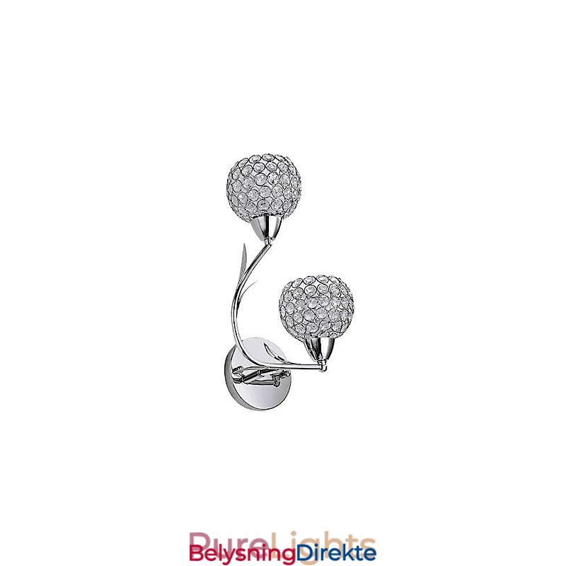 Krystall Vegglampe Moderne Samtids Metall