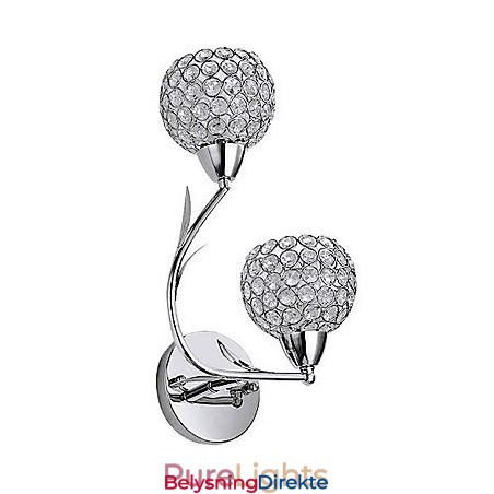 Krystall Vegglampe Moderne Samtids Metall