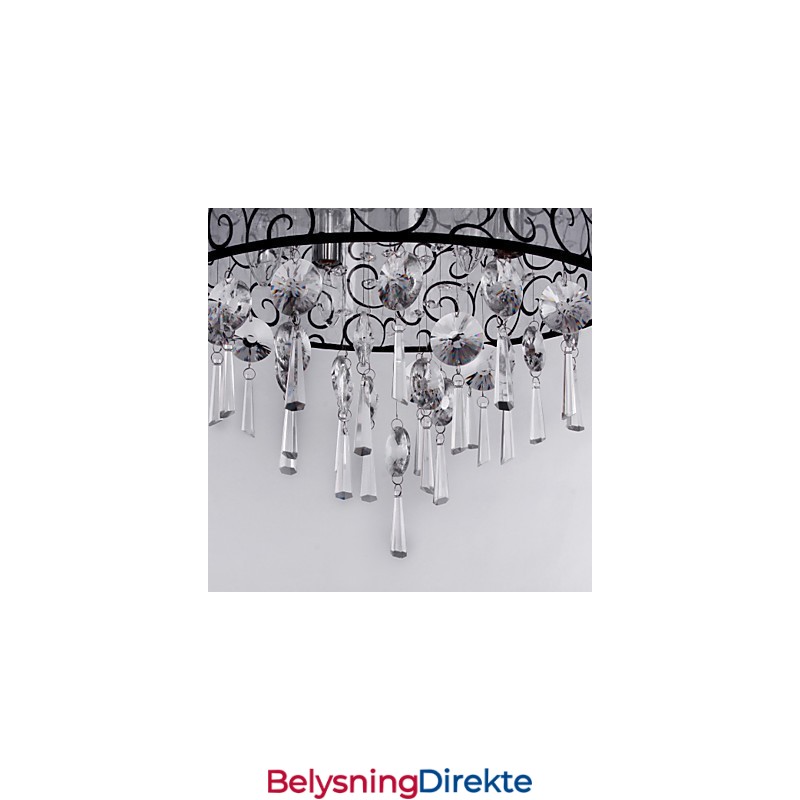 Moderne Samtidskunst Tromme Krystall Galvanisert Metall Innfelt