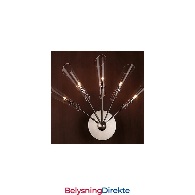 Kunstnerisk Krystallvegglampe Med 5 Lys