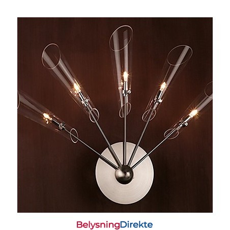 Kunstnerisk Krystallvegglampe Med 5 Lys