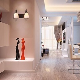 Vegglampe Med 2 Lys I Hvit Skjerm