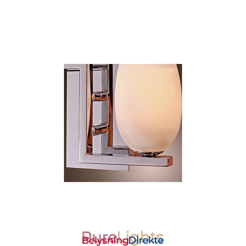 Krystallvegglampe Med 2 Lys I Flaskeformet Skjerm