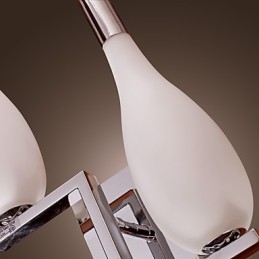 Krystallvegglampe Med 2 Lys I Flaskeformet Skjerm