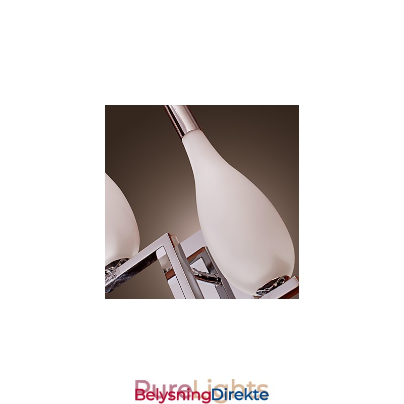 Krystallvegglampe Med 2 Lys I Flaskeformet Skjerm