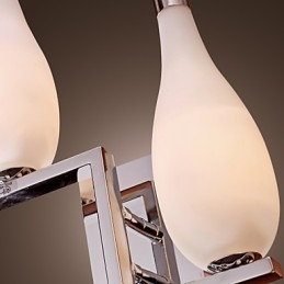 Krystallvegglampe Med 2 Lys I Flaskeformet Skjerm