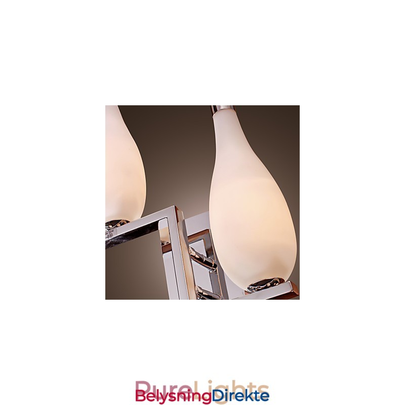 Krystallvegglampe Med 2 Lys I Flaskeformet Skjerm