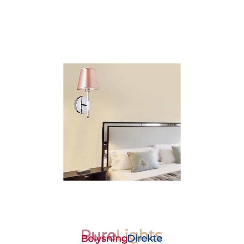 Enkelt Designet Vegglampe I Varmt Lys