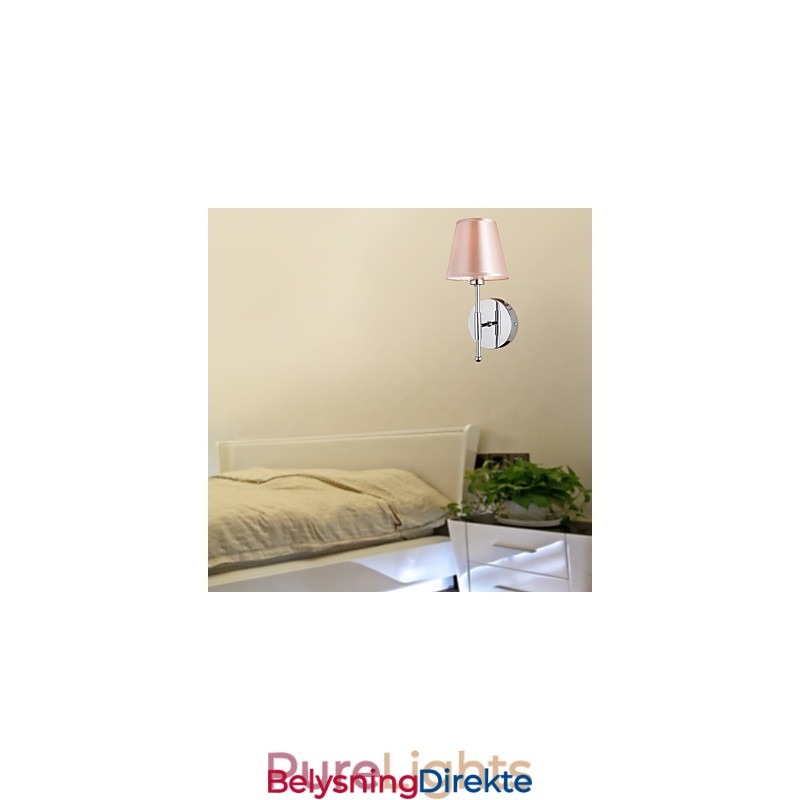 Enkelt Designet Vegglampe I Varmt Lys