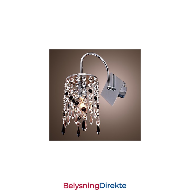 Vegglampe Med Elegant Krystalldråpe