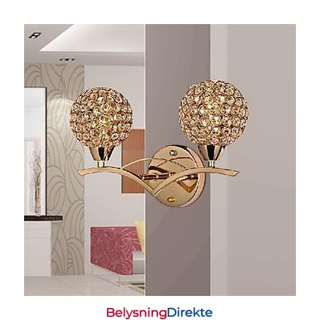Moderne Elegant Vegglampe Med 2 Lys