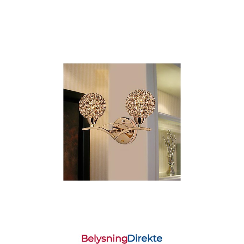 Moderne Elegant Vegglampe Med 2 Lys
