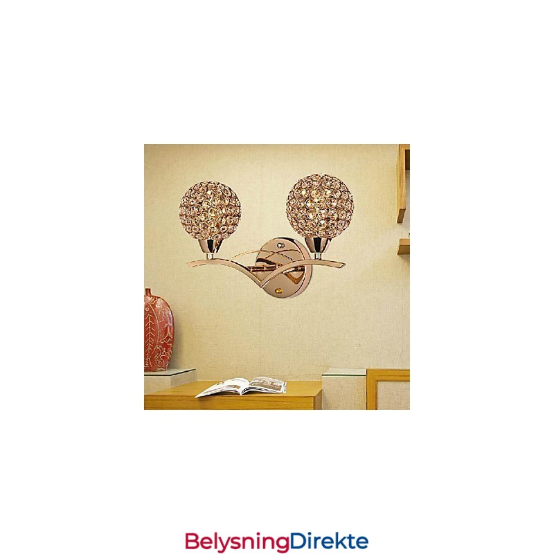 Moderne Elegant Vegglampe Med 2 Lys