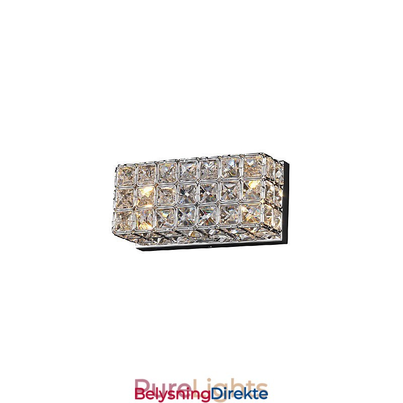 Krystall Firkantet Vegglampe I Galvaniseringsprosess