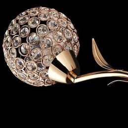 Krystall Vegglampe Lesevegglamper Moderne Samtids Metall