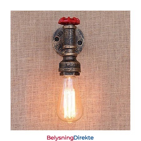 Nostalgi Enkel Vannrør Dekorativ Liten Vegglampe Vegglampe