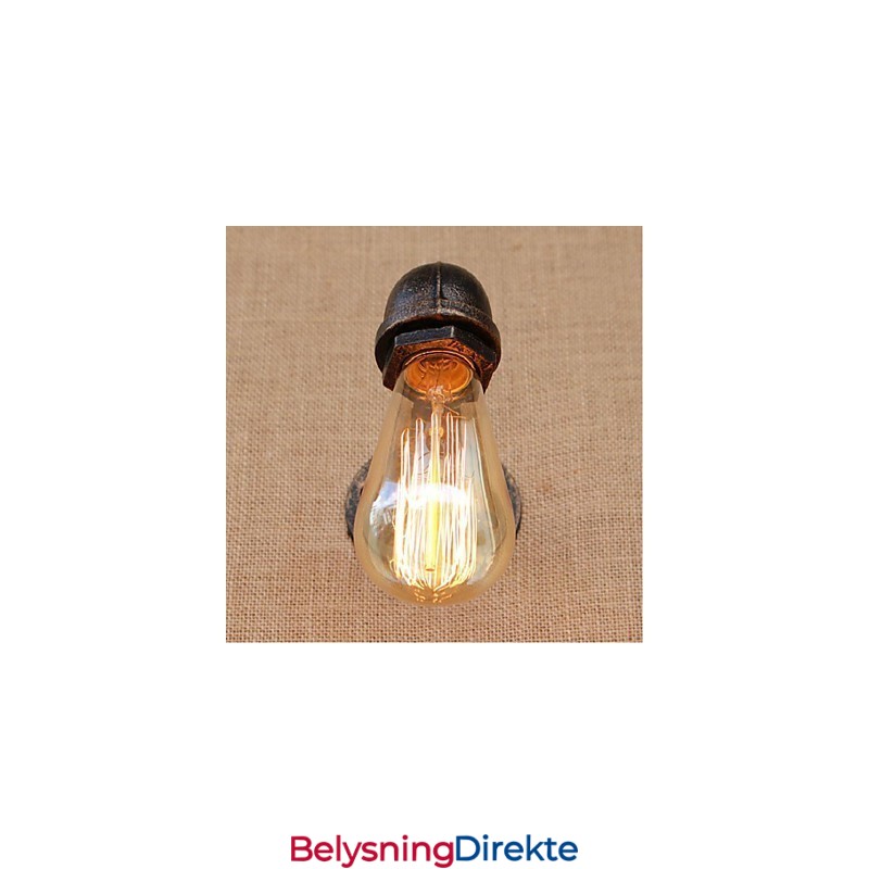 Nostalgi Enkel Vannrør Dekorativ Liten Vegglampe Vegglampe