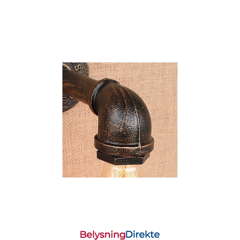 Nostalgi Enkel Vannrør Dekorativ Liten Vegglampe Vegglampe