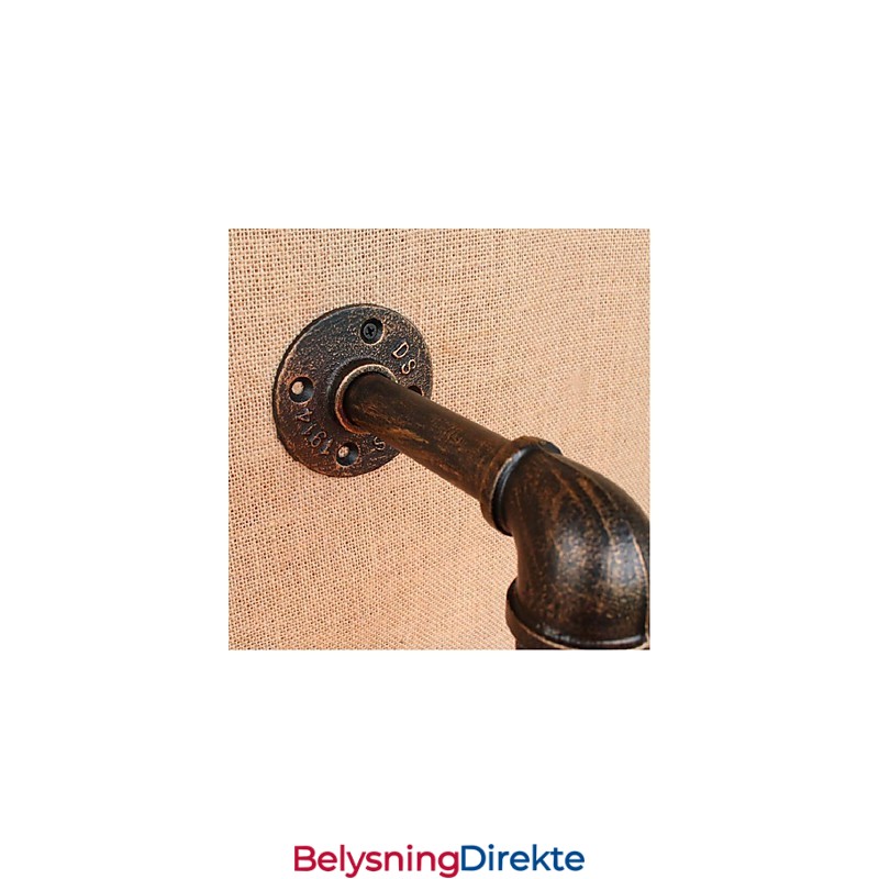 Nostalgi Enkel Vannrør Dekorativ Liten Vegglampe Vegglampe