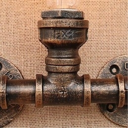 Nostalgi Enkel Vannrør Dekorativ Liten Vegglampe Vegglampe