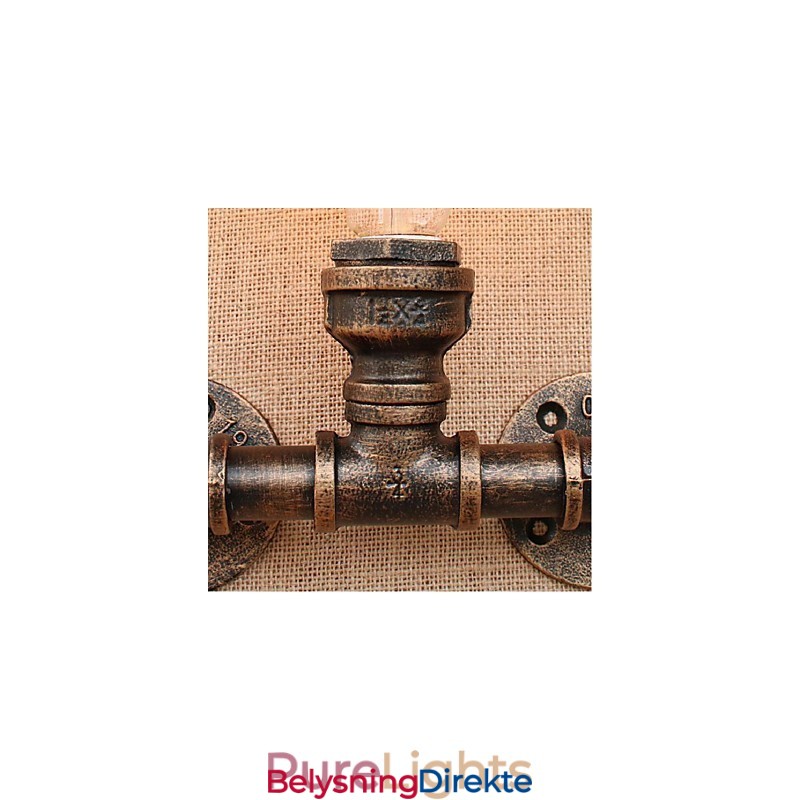 Nostalgi Enkel Vannrør Dekorativ Liten Vegglampe Vegglampe