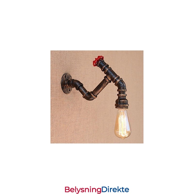 Nostalgi Enkel Vannrør Dekorativ Liten Vegglampe Vegglampe