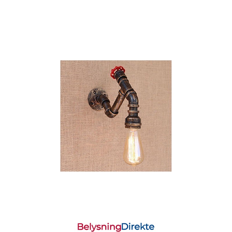 Nostalgi Enkel Vannrør Dekorativ Liten Vegglampe Vegglampe