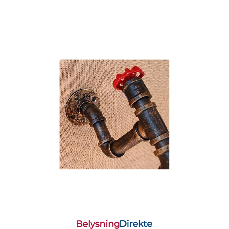 Nostalgi Enkel Vannrør Dekorativ Liten Vegglampe Vegglampe