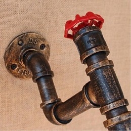 Nostalgi Enkel Vannrør Dekorativ Liten Vegglampe Vegglampe