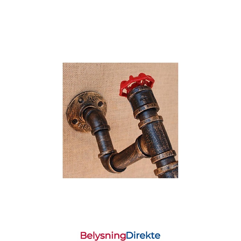 Nostalgi Enkel Vannrør Dekorativ Liten Vegglampe Vegglampe