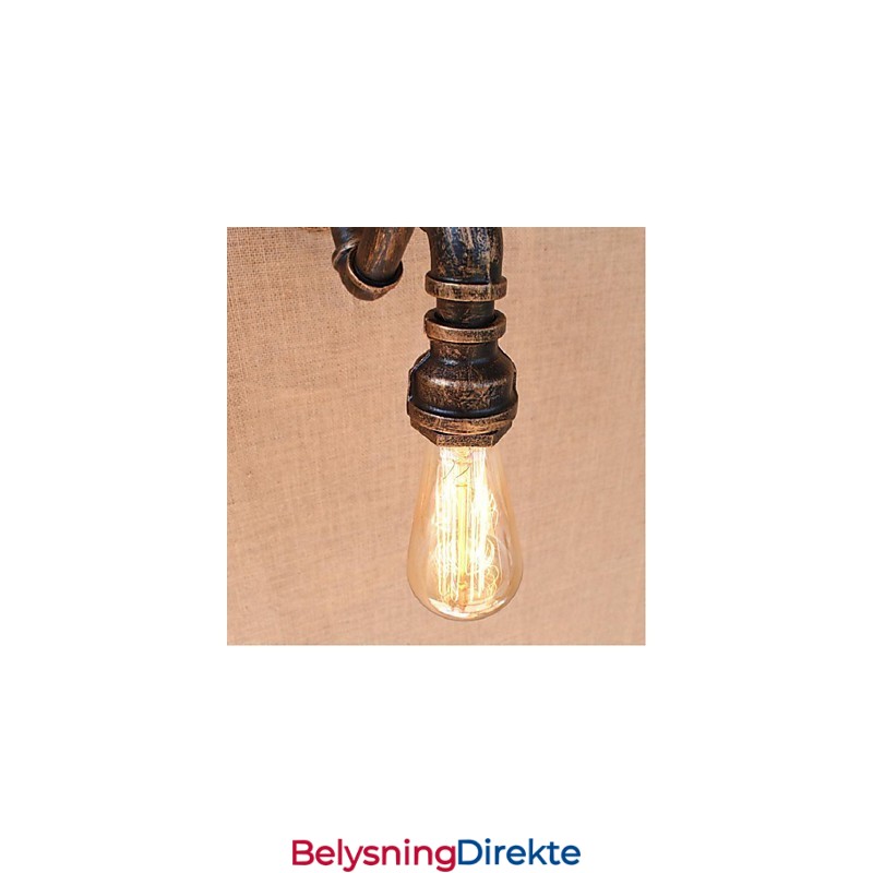 Nostalgi Enkel Vannrør Dekorativ Liten Vegglampe Vegglampe