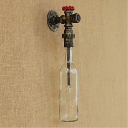 Rustikk Lodge Bronse-Element For Omgivelseslys Vegglampe Vegglampe