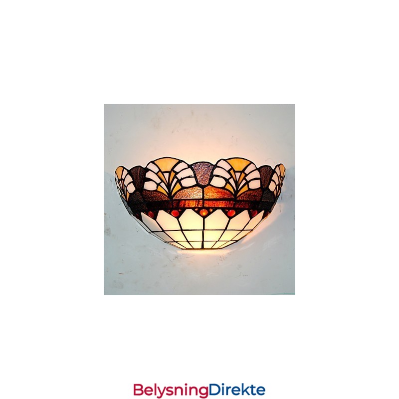 Retro Landlig Vegglampe Glassskjerm Stue Soverom Restaurant Kafé Bar Vegglampe