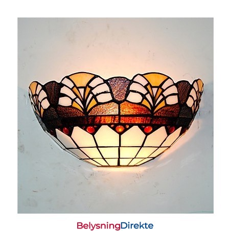 Retro Landlig Vegglampe Glassskjerm Stue Soverom Restaurant Kafé Bar Vegglampe