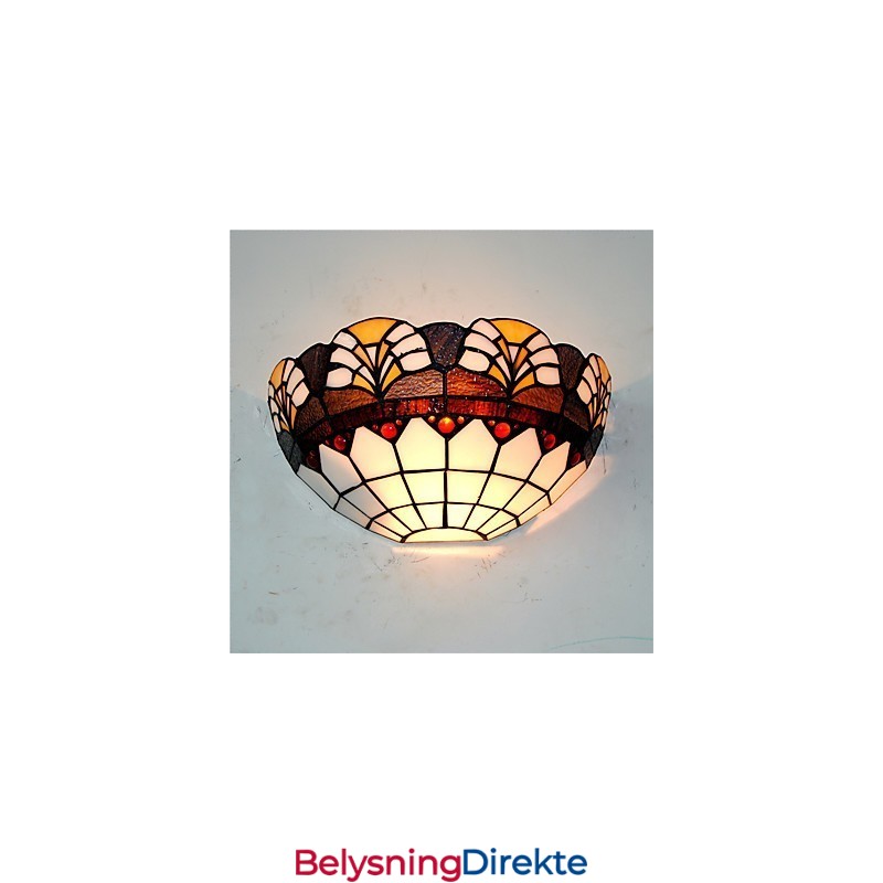 Retro Landlig Vegglampe Glassskjerm Stue Soverom Restaurant Kafé Bar Vegglampe