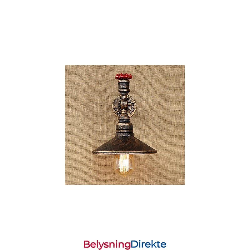 Rustikk Hyttemaling For Omgivelseslys Vegglampe Med Vegglampe