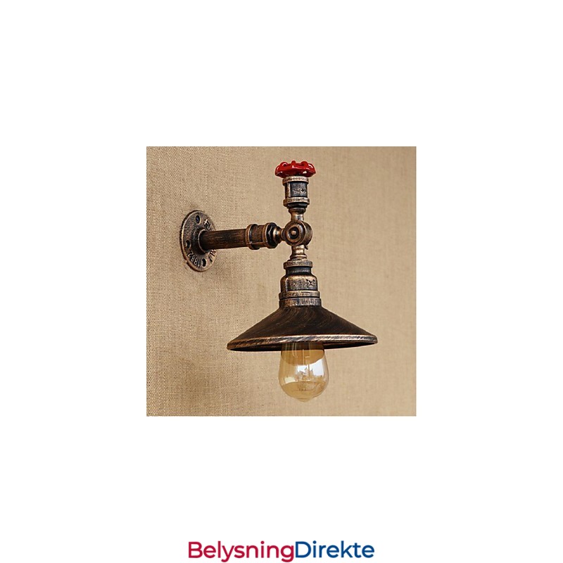 Rustikk Hyttemaling For Omgivelseslys Vegglampe Med Vegglampe