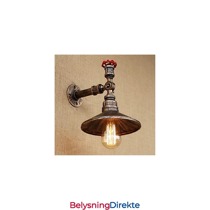 Rustikk Hyttemaling For Omgivelseslys Vegglampe Med Vegglampe