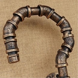 Retro Amerikansk Landsby Kreativ Industri Vind Designer Vannflaske Vegglampe Vegglampe Rav