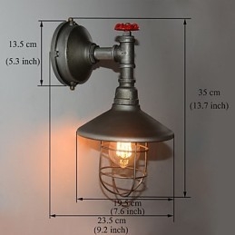 Ny Retro Loft Vintage Industriell Edison Vegglampe Pendellampe