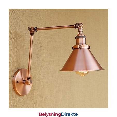 Lang Arm Halvrust Retro Kreativ Nostalgisk Uttrekkbar Sammenleggbar Vegglampe Vegglampe