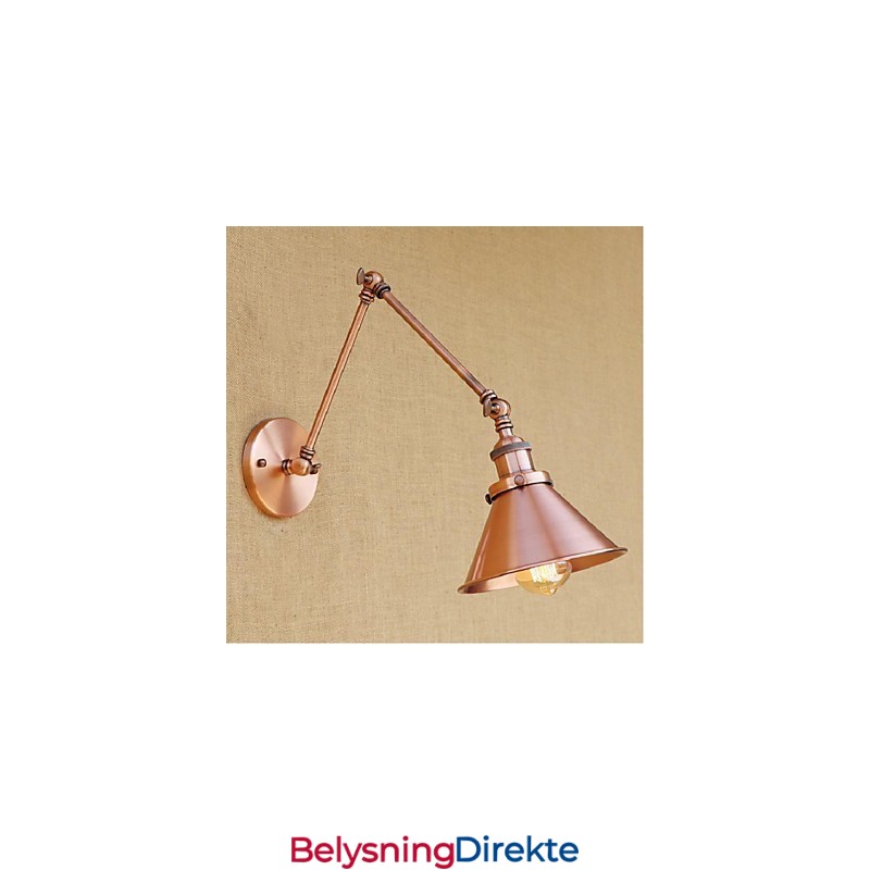 Lang Arm Halvrust Retro Kreativ Nostalgisk Uttrekkbar Sammenleggbar Vegglampe Vegglampe