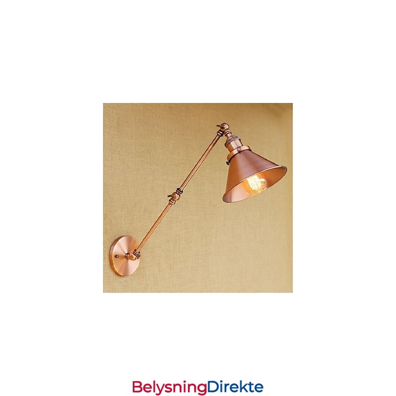Lang Arm Halvrust Retro Kreativ Nostalgisk Uttrekkbar Sammenleggbar Vegglampe Vegglampe